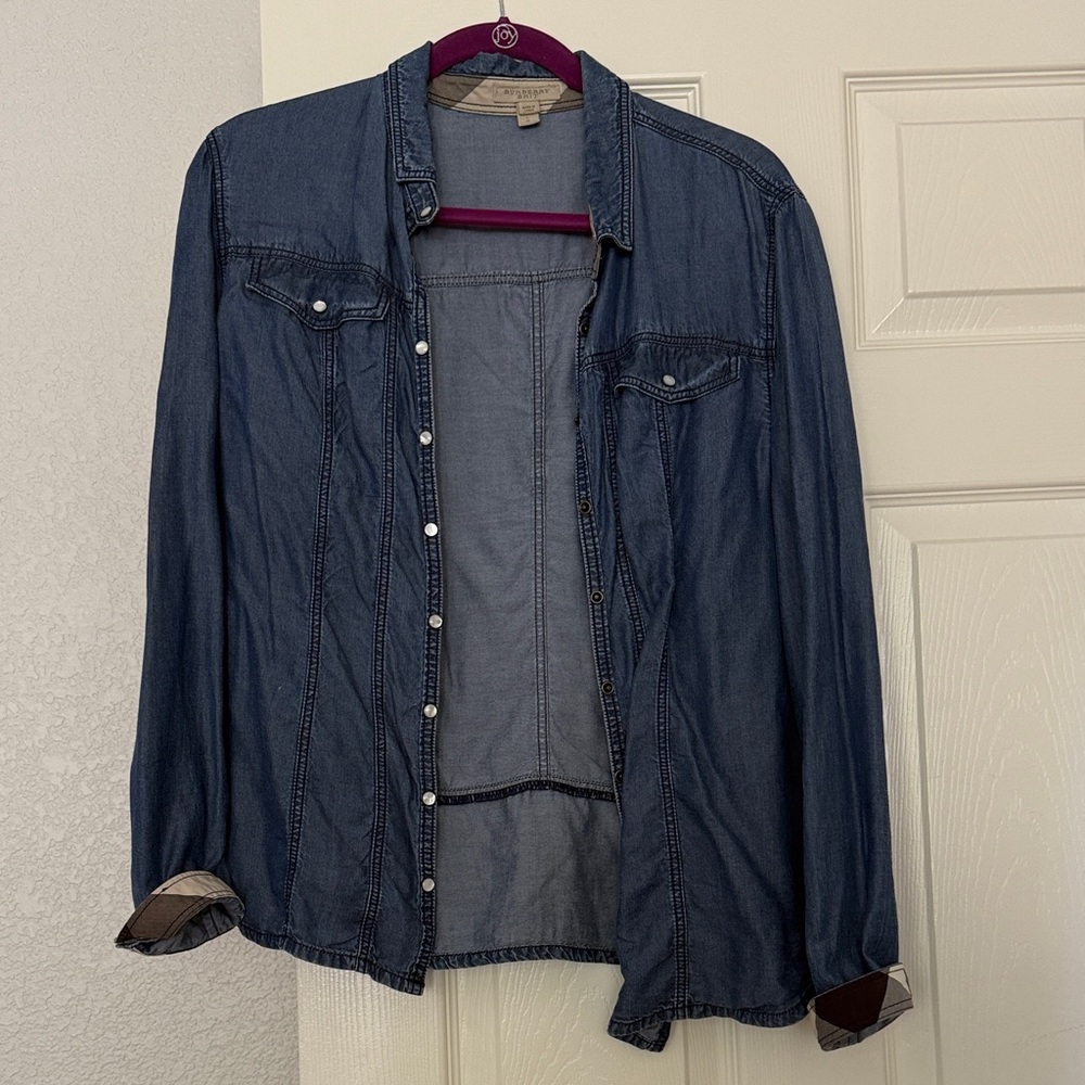 Burberry Dark Blue Denim Shirt
